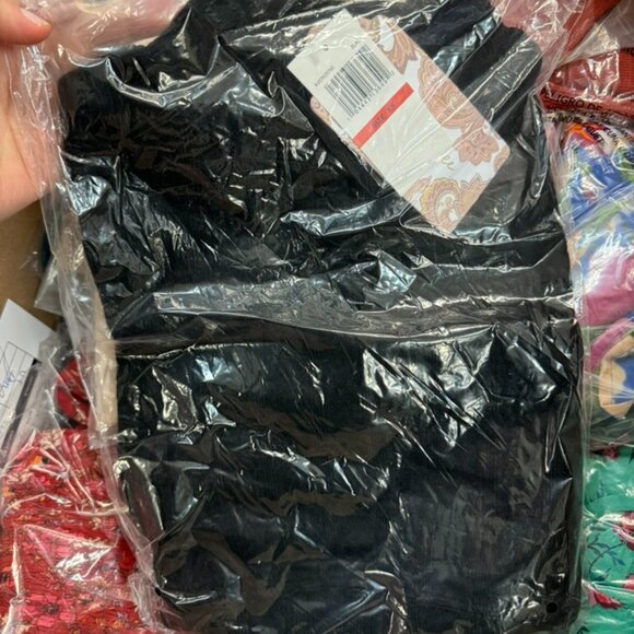 A2. XS - BOG BAND OF THE FREE Raquel Cable Knit Long Sleeve Black Knit Top NEW - Picture 7 of 7